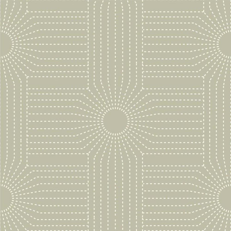 Carreau de papier peint L 10 pi x l 25 po CoEd Wacker, Quartz White, Toile de ramie synthétique
