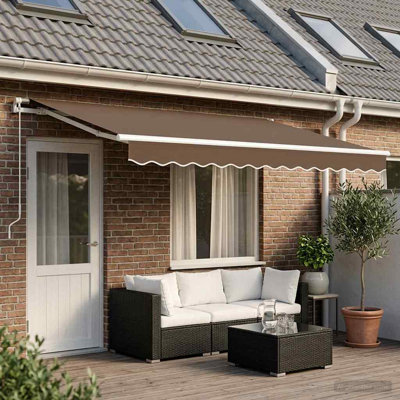 VidaXL Polyester Cover Retractable Fabric Replacement