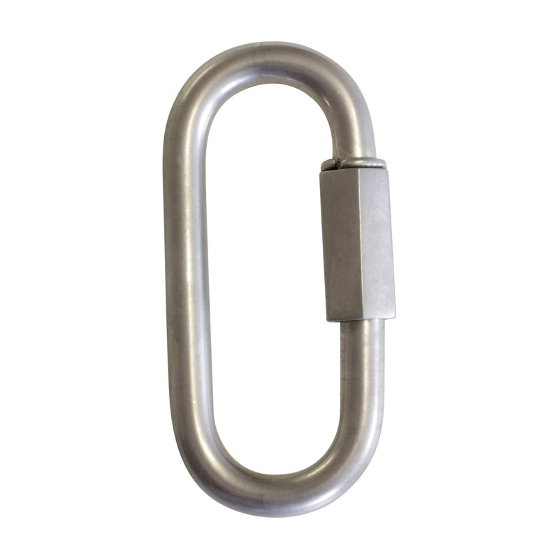 Chaîne à maillons rapides, Nickel satiné, H 3,46 po x l 1,5 po x P 0,31 po