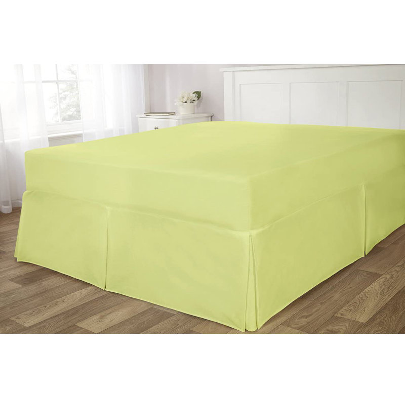 Holiness Pleated Wrap Around Bed Skirt, Pistachio, Single (3')