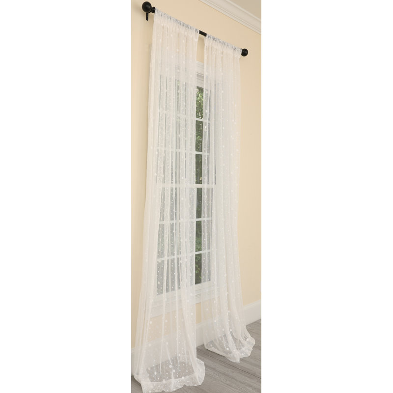Borba Sheer Curtain Single Panel, 54" W x 84" L