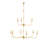 Nottaway Two-Tier Gold Chandelier