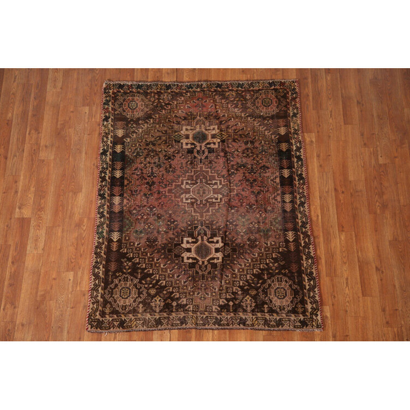 Tapis traditionnel en laine antique 4 x 5