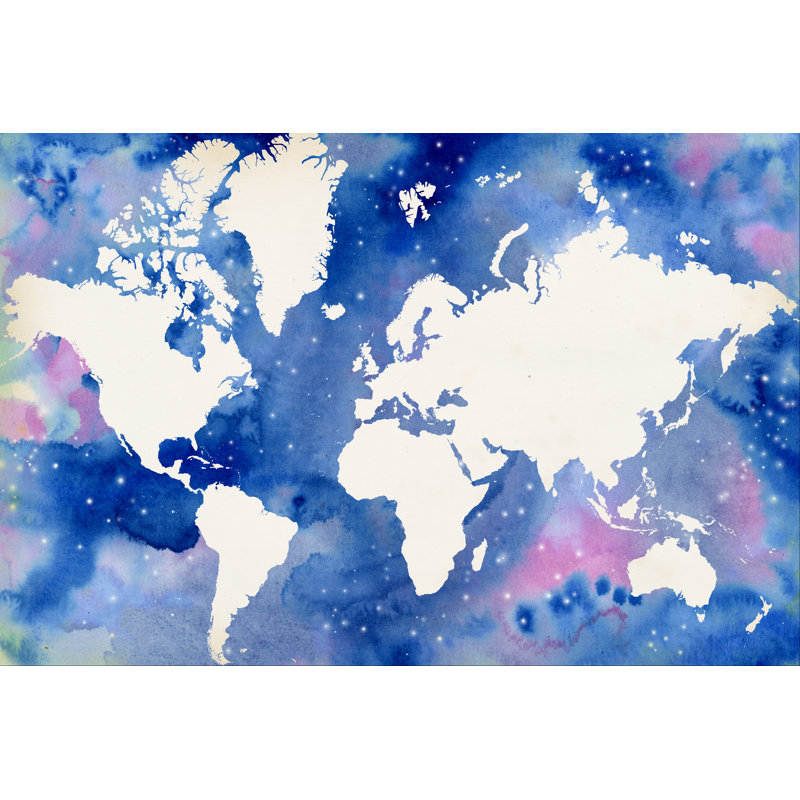 Starry World by Grace Popp -  Graphic Art, 51 cm H x 76 cm W, Wrapped Canvas
