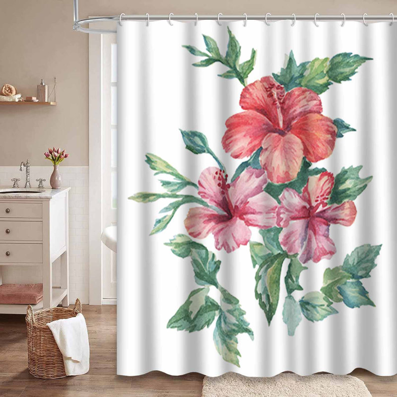 Magnifique rideau de douche avec 12 crochets, L 72 po x l 84 po