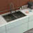 Double Bowl Drop In Sink- 33"X22" Gunmetal Black  Double Bowl Kitchen Sink 16 Gauge With Two 10" Deep Basin