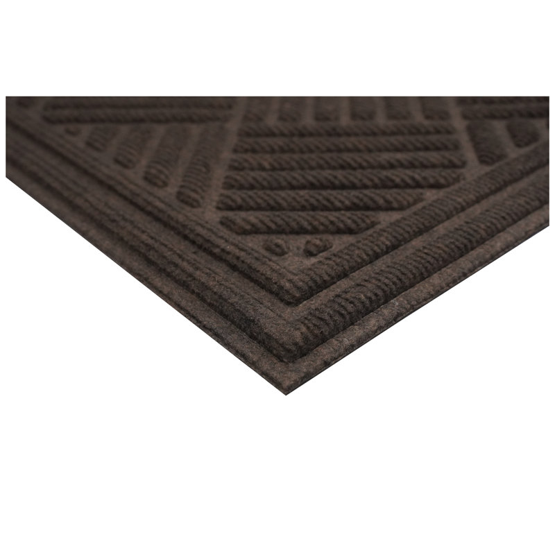 Chess Ribbed Mat  2' x 3', Brown