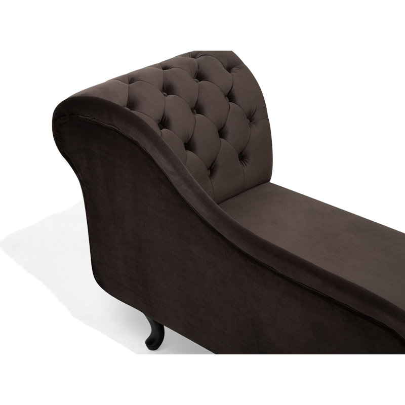 Brennon Velvet Chaise Lounge