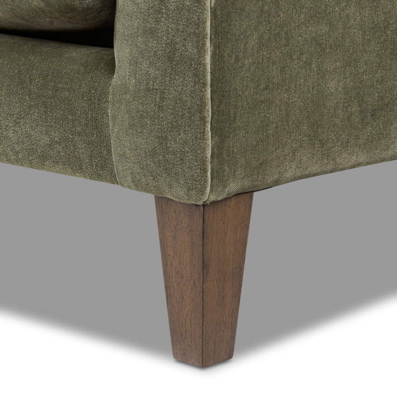 THURSTON SOFA-96"-DAKOTA WARM TAUPE, Amici Moss Velvet