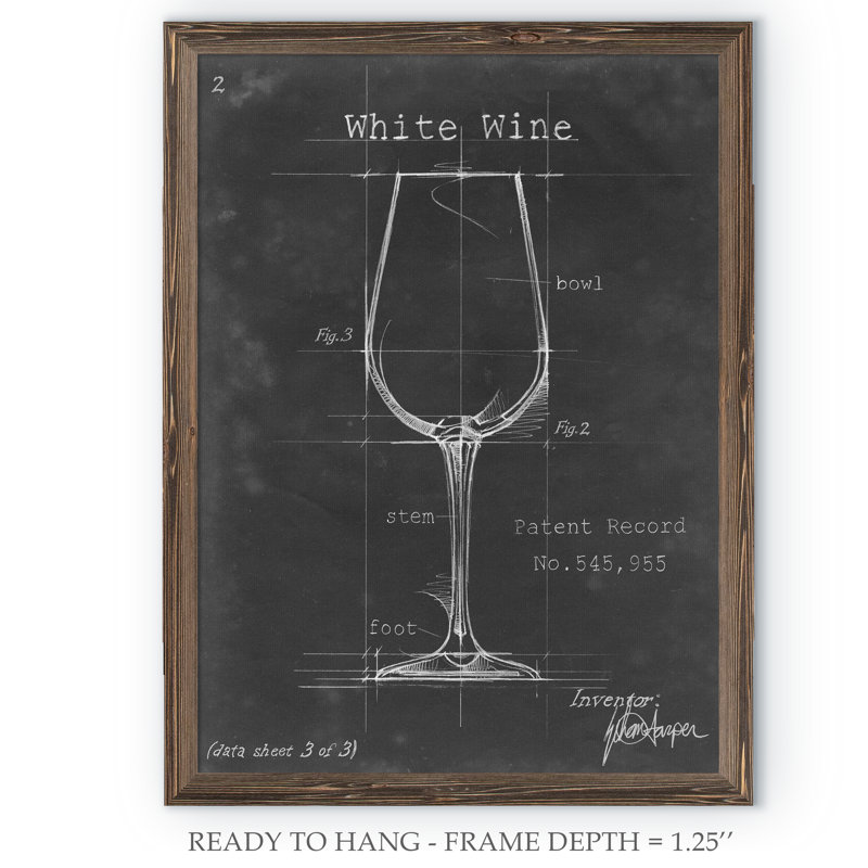 «Barware Blueprint IV» par Paul Cezanne - reproduction d'art encadrée, H 22 po x l 18po x P 1,25 po, Pas de tapis