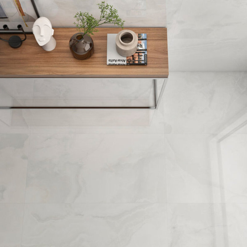 Jewel Onyx 24X48 Polished Porcelain Tile, White