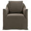 Mocha Noel Slipcovered Swivel Chair-1007870562