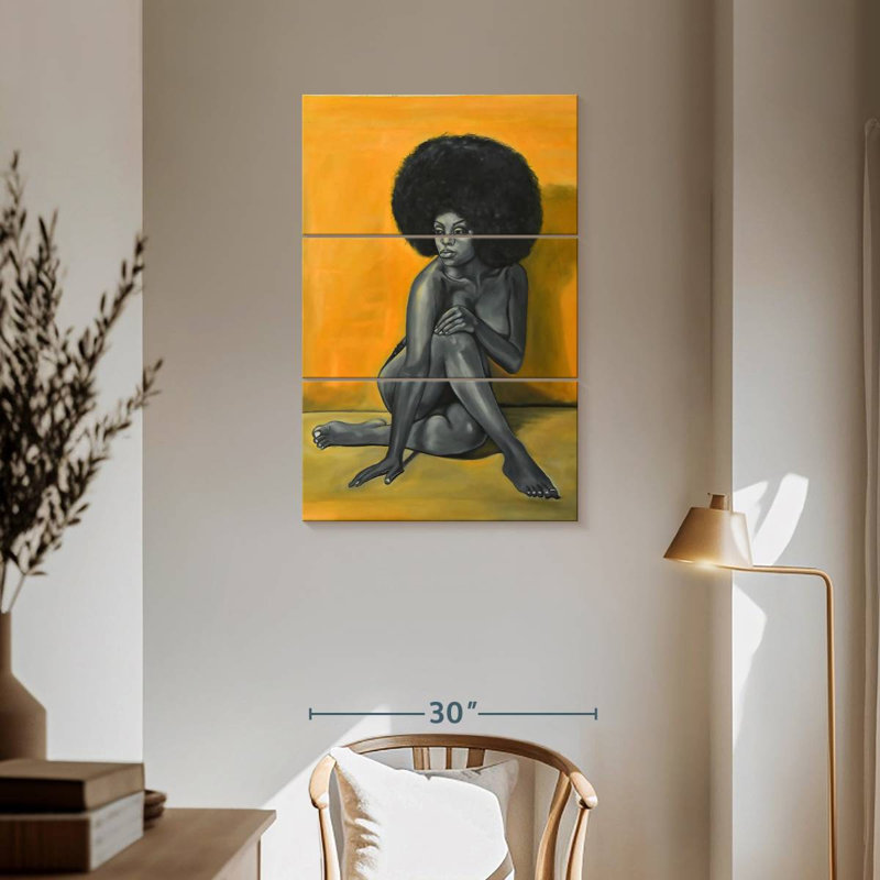 Leisha Black Essence I, 57" H x 36" W