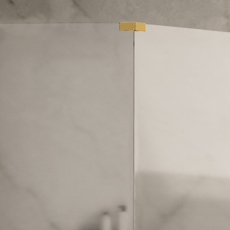 Pince réglable au-dessus du verre pour une finition de laiton satiné d'une épaisseur de 5/16 po à 1/2 po (8 mm à 12 mm)