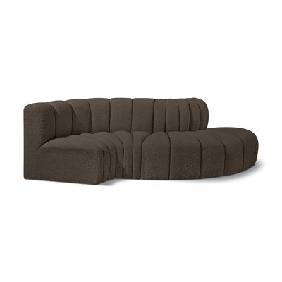 Houssam Upholstered Curved Sectional Reversible
