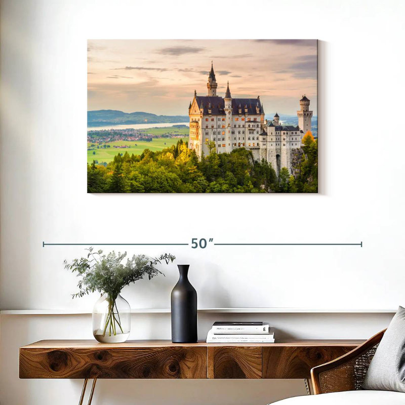 Lilie, château historique de Neuschwanstein, H 24 po x l 36 po