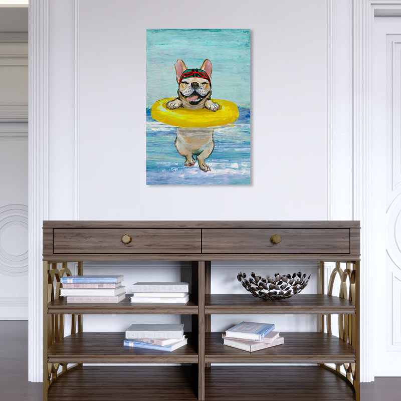 «Nolea Sea Dog» par Oliver Gal - impression sur toile, H 24 po x l 16 po, Toile tendue, Sans cadre
