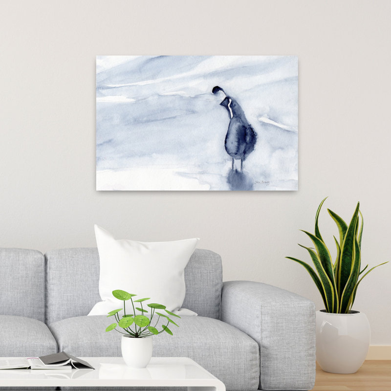 Art contemporain, oiseau contemporain Peaceful, H 24 po x l 36 po