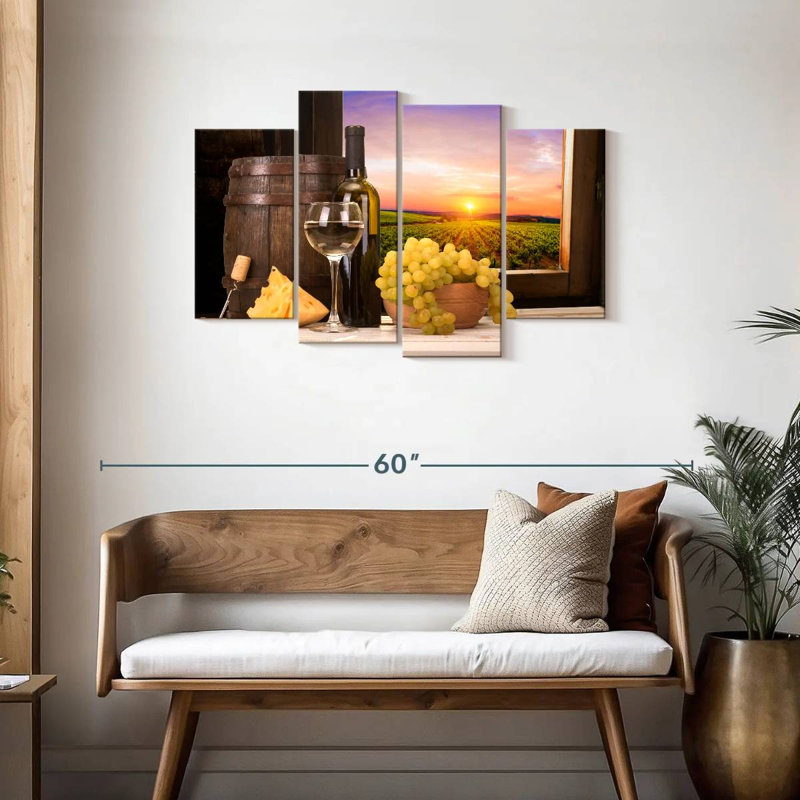 Wine Glass Sunset, H 27 po x l 43 po