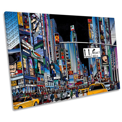 Times Square New York City - Wrapped Canvas Print