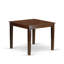 Ensemble de salle à manger 5 pièces composé d'une table de cuisine carrée et de 4 chaises rembourrées, noyer antique-243022165-243022148