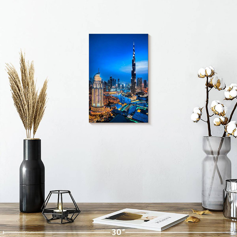 Aime Downtown Dubai Lights, 12" H x 8" W