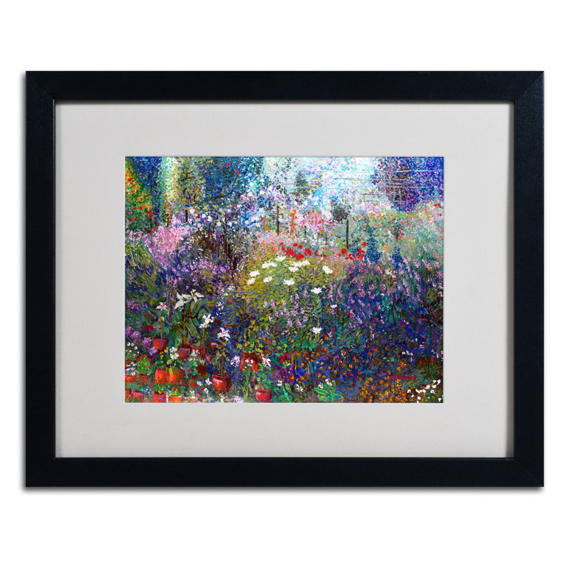 «Garden», reproduction sur toile encadrée, H 16 po x l 20 po x P 0,5 po, Noir