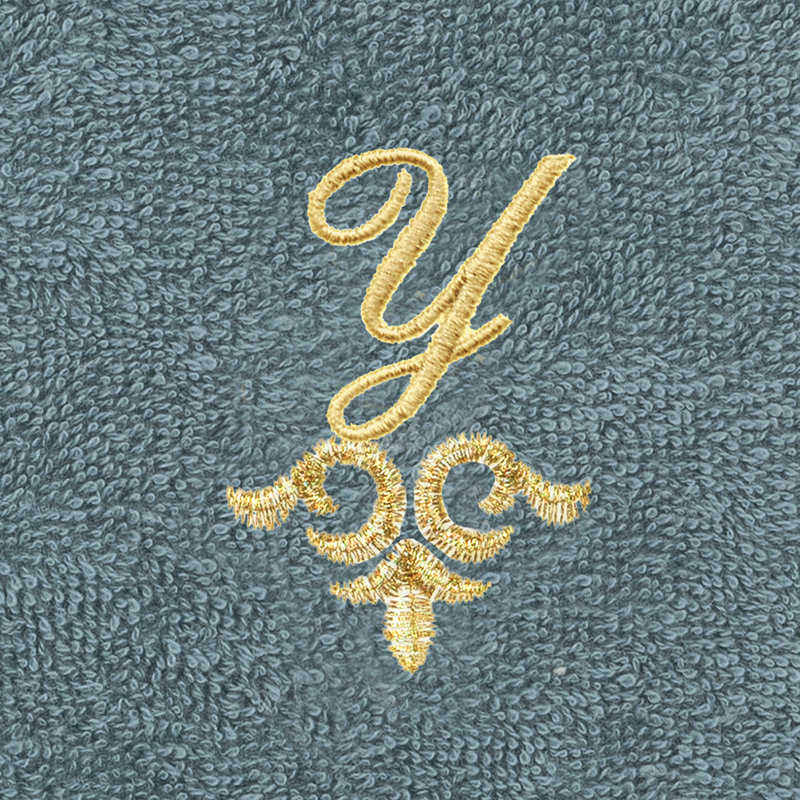 Ensemble de serviettes 100% lin Linica, Sarcelle, Paquet de 2 débarbouillettes, Y