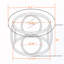 Table basse ronde avec plateau circulaire en verre-756099589