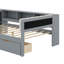 Lit plateforme avec tablettes de rangement, tiroirs, station de charge et tête de lit tapissier-74357337-74357340