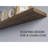 Greer Floating Shelf in Melamine x2, Dark Brown-1637325273