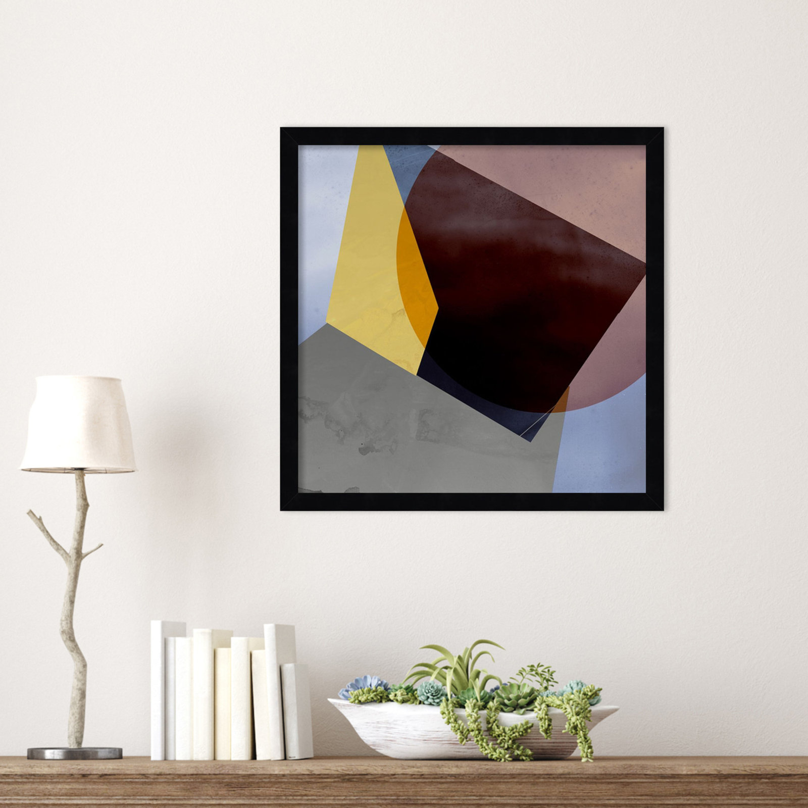 Flagler "Essentially Minimal II" Print, 17" H x 17" W, Black