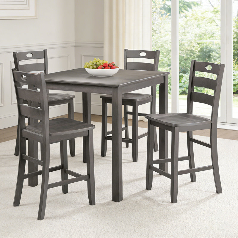 Richmond 5-Piece Counter Dining Table Set, Gray