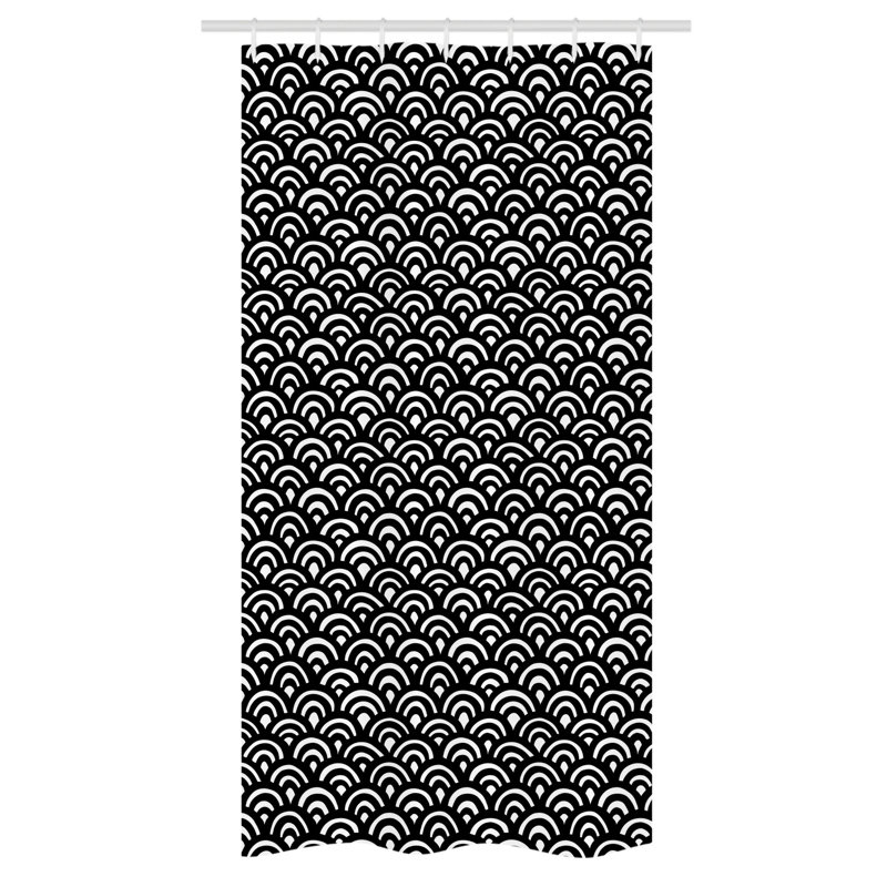 Shower Curtain with Hooks Included, 72" H x 36" W