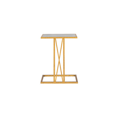 Medallion Marble End Table