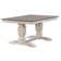 Conesha 7 -Piece Extendable Rectangle Double Pedestal Solid Wood Dining Set in White and Grey