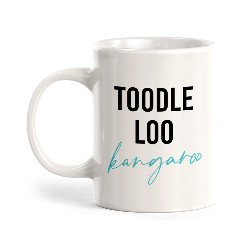 Tasse à café en plastique Toodle Loo Kangaroo, Ensemble de verres à lait, Céramique
