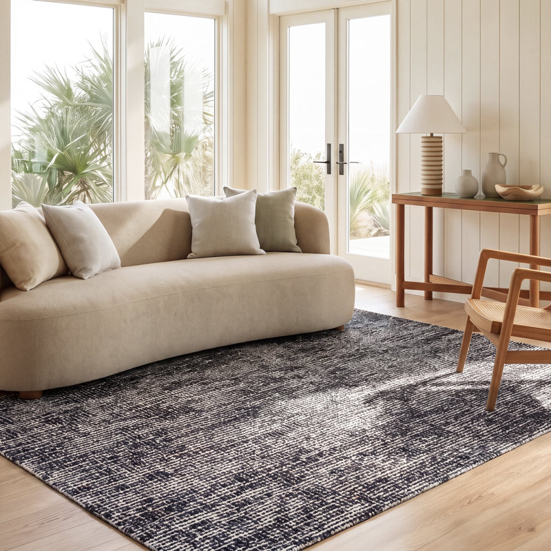 Farhat Hand Tufted Wool Rug, Rectangle 5' x 8'