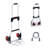 Folding Hand Truck and Dolly, 176 lbs Capacity, Aluminum Foldable Cart, Heavy-Duty Luggage Trolley Cart with Telescoping Handle and PP+TPR Wheels for Home, Office, Shopping, Travel