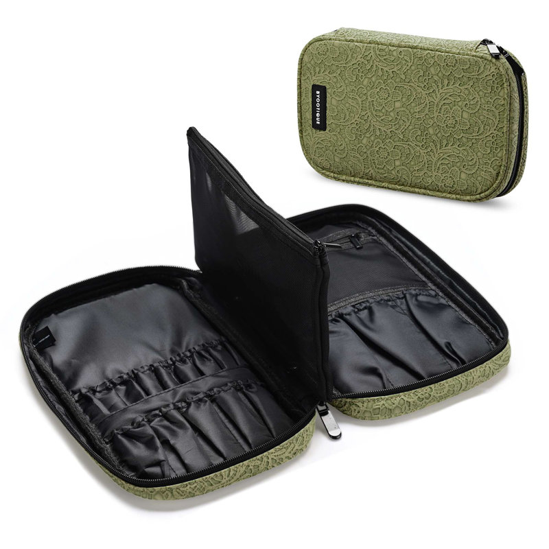 Organisateur de brosse à maquillage Byootique, Vert rococo