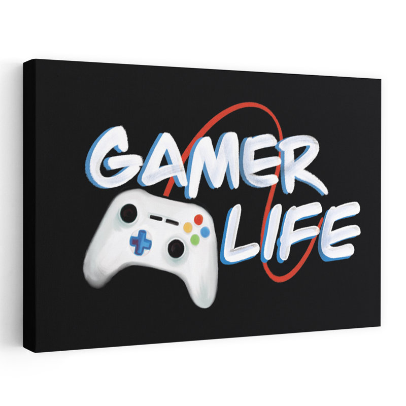 Art contemporain abstrait Gamer Life, H 48 po x l 32 po