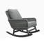 Ensemble de 2 chaises berçantes avec coussins moelleux et structure en bois pour espaces intérieurs et extérieurs-45022769