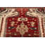 Tapis rouge / crème unique en laine noué à la main Bakhtiari des années 1960 de 3 pi 8 po x 5 pi