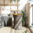 Patio Side Table Drum Shape Poly Rattan And Solid Wood-894074058