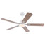 Ventilateur de plafond de 42 pouces avec lumière et télécommande, ventilateur de plafond moderne à profil bas pour chambre à coucher, 5 pales avec double finition en bois blanc et naturel, lumière DEL à intensité variable, moteur réversible à 6 vitesses
