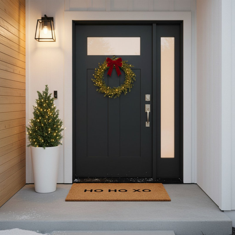 Tapis de porte antidérapant Edman, L 17 po x L 29 po