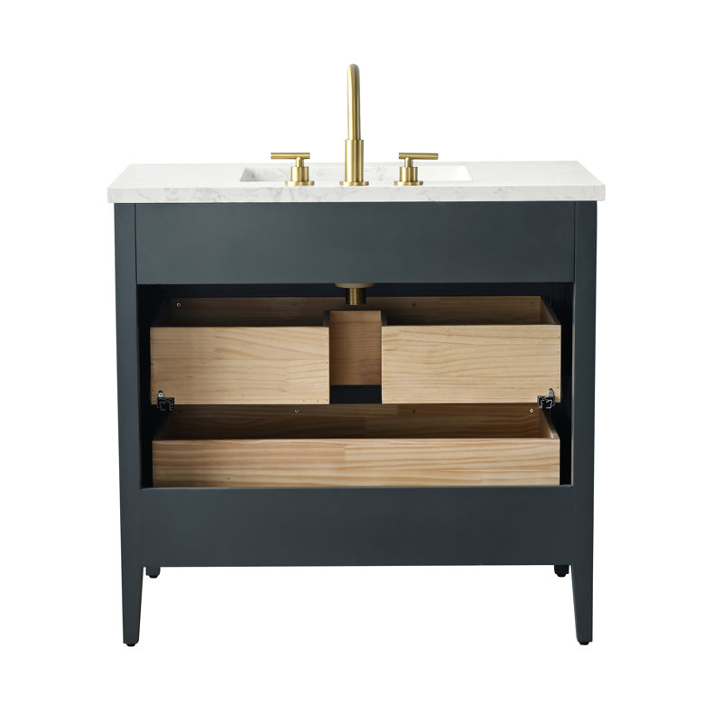 Emma 36" W Single Vanity, Vintage Blue