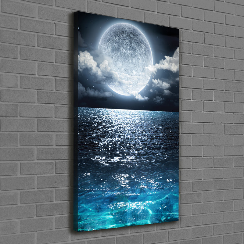 Full Moon - Wrapped Canvas Print, 120cm H x 60cm W