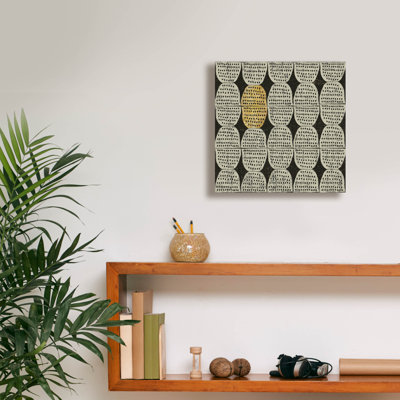  «Kitchen Play Pattern 2 Bwg» par Cheryl Warrick, art mural sur toile, 12 po x 12 po