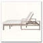 Double chaise longue d'extérieur avec dossiers réglables indépendants à 5 positions pour chaque siège-473047615
